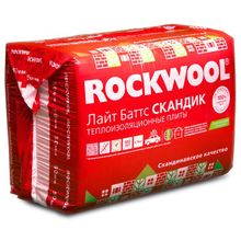 Лайт Баттс Скандик 800х600х50мм 0,288м3 5,76м2 12шт в уп. (ROCKWOOL, 800 мм, Теплоизоляция, 50 мм, 600 мм)