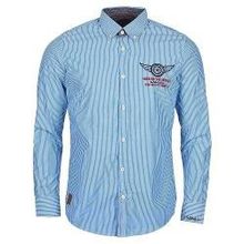 Рубашка в полоску муж. Tom Tailor 2028679, цвет голубой, S
