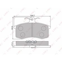Колодки Тормозные Дисковые LYNXauto арт. BD4605