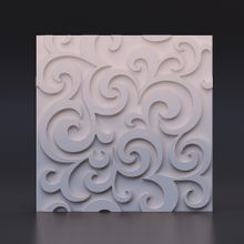 Стеновая гипсовая 3D панель – Мягкий цвет, 500х500mm