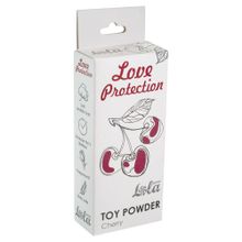  Пудра для игрушек Love Protection с ароматом вишни - 15 гр.