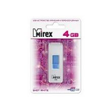 MIREX USB 4 Гб флэш накопитель SHOT WHITE, 13600-FMUWST04