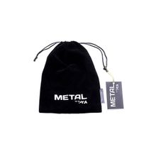 Серебристая анальная втулка TOYFA Metal с белым хвостиком (127832)