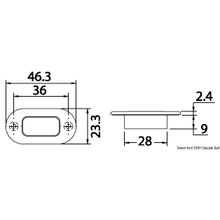 Osculati Polycarbonate courtesy light 3 LEDs no metal ring, 13.181.00