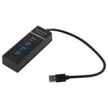 HUB 4-port KS-is KS-532, 1xUSB3.0 + 3xUSB2.0, чёрный