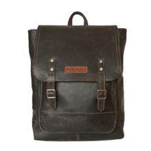 Carlo Gattini Кожаный мужской рюкзак Монтальфано коричневый