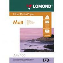 LOMOND 0102006 фотобумага матовая двухсторонняя А4, 170 г м2, 100 листов