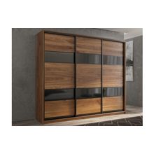 РВ-мебель Шкаф-купе 3-х дверный Кааппи 7 Дуб Кастелло Бренди 180х60х230 см