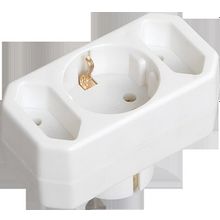 Разветвитель сетевой   2-местный, с заземлением, WTP10-16-02 | код. WTP10-16-02 |  IEK