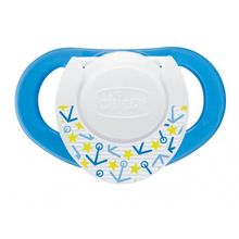 Chicco Пустышки Chicco Physio "Морская" латексные, синие, 6+, 2шт. 310410129