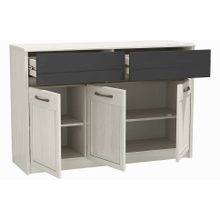 Олмеко Лиана комод 45.11 Ясень анкор светлый Графит