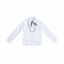 S Cool для девочки белая с тесьмой Школа 2016