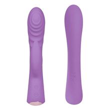 Erokay Фиолетовый вибромассажер-кролик 5  Silicone Ripple Passion - 19,1 см. (фиолетовый)