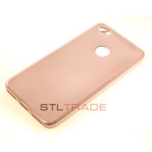 redmi note 5A Xiaomi Силиконовый чехол TPU Case Металлик розовый
