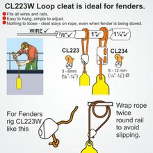 Clamcleat Стопор для тросов Clamcleat CL-223 52 x 16 x 39 мм 3 - 6 мм