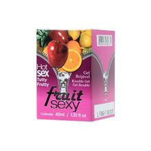 INTT Массажное масло FRUIT SEXY Tutti-frutti с фруктовым ароматом и разогревающим эффектом - 40 мл.