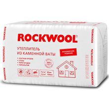 РОКВУЛ Эконом утеплитель 1000х600х100мм (6шт=3,6м2=0,36м3)   ROCKWOOL Эконом каменная вата 1000х600х100мм (3,6м2=0,36м3) (упак. 6шт.)