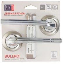 Ручки дверные межкомнатные Punto BOLERO TL HD SN CP-3 матовый никель хром