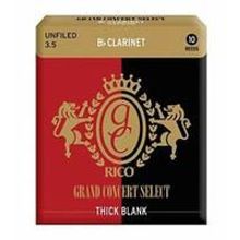 RCJ1035 Grand Concert Select Thick Blank Трости для кларнета Bb, размер 3.5, 10шт, Rico