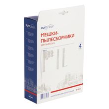 E-49 4 Мешки-пылесборники Euroclean синтетические для пылесоса, 4 шт