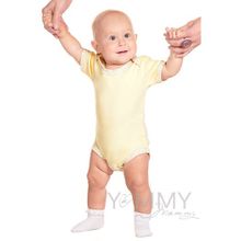 Y@mmyMammy Боди с коротким рукавом желтое бежевый узор 574.1.6