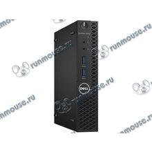 Компьютер Dell "OptiPlex 3050 Micro" 3050-0498 (Pentium G4400T-2.90ГГц, 4ГБ, 500ГБ, HDG, LAN, Linux) + клавиатура + мышь [140521]