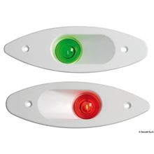 Osculati Built-in ABS navigation light red white, 11.129.11