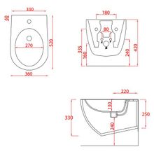 ArtCeram Биде подвесное File FLB001 01;00