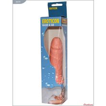 Eroticon Телесный вибратор с усиками - 19 см. (телесный)