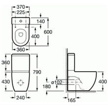 Унитаз-компакт Roca Meridian Compact 342248000 напольный с бачком 341242000