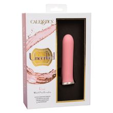 California Exotic Novelties Нежно-розовый мини-вибромассажер Uncorked Rose - 12 см. (нежно-розовый)