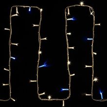Neon-Night 315-186 Уличная светодиодная гирлянда Дюраплей LED 20 м, теплый белый, мерцание, провод Каучук белый