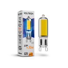 Voltega Лампа светодиодная филаментная Voltega G9 3,5W 2800К прозрачная VG9-K1G9warm3.5W 7088 ID - 255354