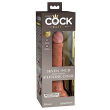 Кофейный фаллоимитатор 7  Silicone Dual Density Cock - 21 см.