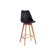 Tetchair Стул барный TULIP BAR (mod. C1014H), черный 3010 натуральный