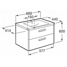 Мебель для ванной Roca Gap 60 виноград