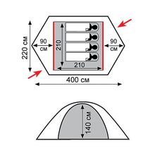 Палатка Tramp Rock 4 (V2)
