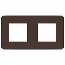 Рамка 2 поста UNICA STUDIO, шоколад |  код. NU280416 |  Schneider Electric