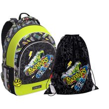 Рюкзак Erich Krause - ErgoLine 15L - Neon Skate - с мешком