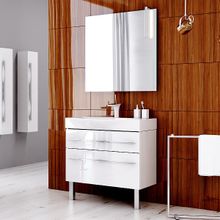 Aqwella Мебель для ванной Милан 80 подвесная, с ящиками, ножки