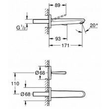 Смеситель Grohe Eurodisc joy 19968LS0 для раковины