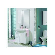 Акватон Мебель для ванной Дионис М 67 (белый) - Набор мебели стандартный (зеркало-шкаф, тумба-умывальник, раковина)