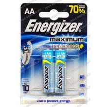 Батарейка Energizer LR06 (AA) (1,5V) MAXIMUM alkaline блист-2