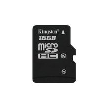 Kingston 16GB Карта памяти MicroSDHC Transflash Class10 Kingston без адаптера