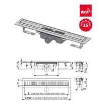 Душевой трап AlcaPlast APZ1-750 750мм