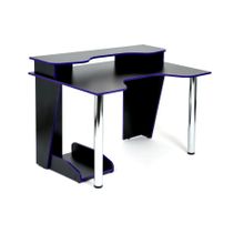 Tetchair Стол компьютерный Strike-1 (120) NEO , black blue; черный синяя кромка