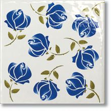 Tonalite Provenzale Decoro Bouquet Blu 15x15 см