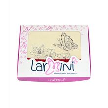 Larmini Бабочка со стразами кремовая