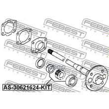 Подшипник Полуоси | Зад Прав Лев | Toyota Vitz Ncp1# Scp1# 1999.01-2005.01 [Jp] 30*62*16*24 Мм Febest арт. AS30621624KIT