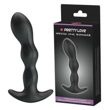 Черный анальный стимулятор простаты с вибрацией Special Anal Massager - 14,5 см. (134400)